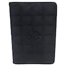 CHANEL TRAVEL LINE BLACK CANVAS DIARY COVER - Chanel