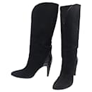 GIVENCHY SHOW SHOES 95 BE700GE04F BOOTS 38 BLACK SUEDE BOX BOOTS - Givenchy