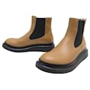 LOEWE SHOES CHELSEA BOOTS 40 IN BROWN LEATHER + BOX + POUCH BOOTS - Loewe
