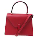 NEW VALEXTRA ISIDE WBES HANDBAG0036028loc99RR RED LEATHER HAND BAG - Valextra