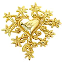 NEW VINTAGE CHRISTIAN LACROIX HEART AND STARS CHRISTMAS BROOCH 1993 DORE BROOCH - Christian Lacroix
