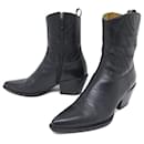 CHRISTIAN DIOR SANTIAG L SHOES.to. J'adior 37.5 LEATHER ANKLE BOOTS - Christian Dior