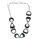 Dior geometrische Charm-Halskette aus Sterlingsilber
