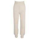 The Frankie Shop Ribbed Track Pants in White Wool - Autre Marque