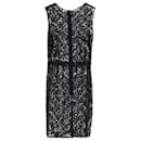 Dolce & Gabbana Sleeveless Lace Dress in Black Polyester
