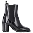 Isabel Marant Deline Ankle Boots in Black Leather