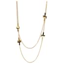 Tiffany T Black Onyx Station Halskette in 18K Gelbgold - Tiffany & Co