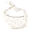 Maje Embellished Bow Bag in White Leather