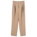 The Frankie Shop Bea Trousers in Beige Polyester - Autre Marque