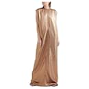 Rick Owens AW17 Glitter Audrey Lame Maxi Kleid Abendkleid