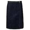 Denim Foldover Skirt - Gianni Versace