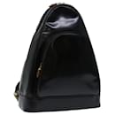GUCCI Bamboo Body Bag Patent leather Black 003 3444 0027 Auth yk10781 - Gucci