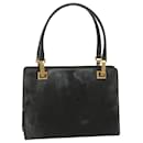 GUCCI Hand Bag Leather Black Auth 67395 - Gucci