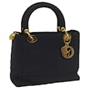 Christian Dior Canage Handtasche Nylon Navy Auth ep3542