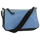 PRADA Umhängetasche Nylon Hellblau Auth 67213 - Prada