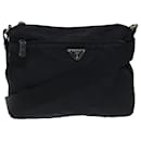PRADA Shoulder Bag Nylon Black Auth fm3218 - Prada