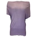 Hermes Purple Cashmere and Silk Knit Pullover Sweater - Autre Marque