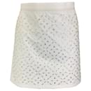 Minifalda con adornos de cristal en color marfil de Koche - Autre Marque