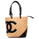 Tan Chanel Medium Cambon Ligne Shoulder Bag