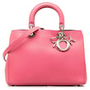 Rosafarbene mittelgroße Diorissimo-Umhängetasche von Dior