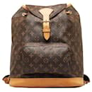 Louis Vuitton Monogram Montsouris GM Canvas Backpack M51135 in Fair condition