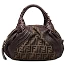 Zucca Spy Canvas Handbag 8BL578 - Fendi