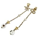 Boucles d'oreilles pendantes avec fausses perles CD Star - Dior