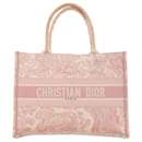 Dior Bolsa média rosa Toile de Jouy Book