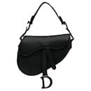 Bolso satchel Dior mini negro ultra mate Saddle