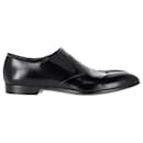 Prada Dress Loafers aus schwarzem Kalbsleder