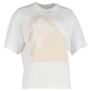 T-Shirt Chloé Logo en Coton Blanc