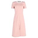 Fendi Shift Midi Dress in Dusty Pink Polyester