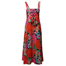 Mara Hoffman Mei Lace Up Maxi Dress in Floral Print Tencell - Autre Marque