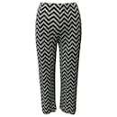 Pleats Please Zigzag Print Pants in Multicolor Polyester