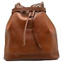 Burberry Leather Bucket Bag  Leather Shoulder Bag in Good condition