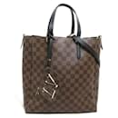 Louis Vuitton Damier Ebene Belmont NV MM Canvas Tote Bag N60294 in Good condition