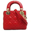 Mini Cannage Leather Lady Dior - Autre Marque