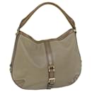 BURBERRY Tote Bag Leather Beige Auth bs12507 - Burberry
