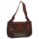 GUCCI Shoulder Bag Leather Brown 105375 Auth bs12463 - Gucci