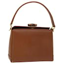 GUCCI Bamboo Hand Bag Leather Brown 000 406 0175 Auth hk1115 - Gucci