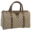 GUCCI GG Supreme Web Sherry Line Hand Bag PVC Beige Red 40 02 007 auth 68008 - Gucci