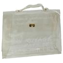 HERMES Vinyl Kelly Hand Bag Vinyl Clear Auth 68039 - Hermès