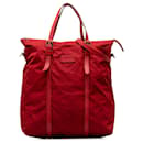 Bolso satchel rojo de nailon con GG de Gucci