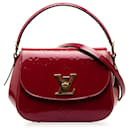 Bolso satchel rojo Louis Vuitton Vernis Pasadena con monograma