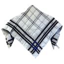 Bufanda de seda estampada Dior blanca Bufandas