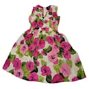 Robe mini en soie à imprimé floral Dolce & Gabbana D&G en taille 42IT