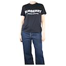 Black graphic t-shirt - size M - Burberry