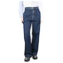 Calça jeans azul de perna larga - tamanho UK 10 - Loewe