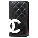 Chanel Black Cambon Ligne Bifold Wallet