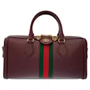 Gucci Red Leather Ophidia Satchel